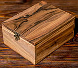 Коробка подарункова з дерева на замку шкатулка EB-2.2 S, фото 5