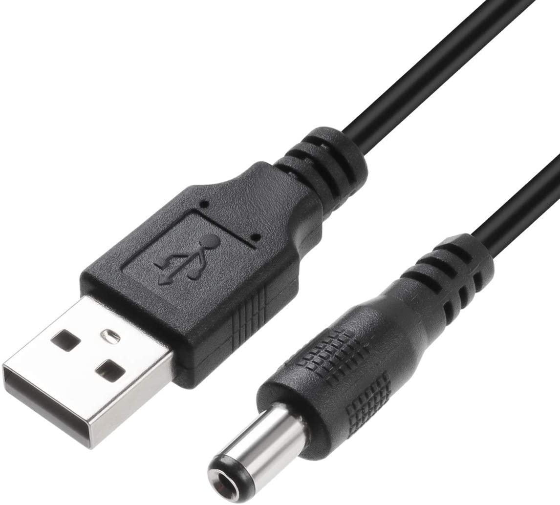 Кабель живлення Ugreen USB 2.0 — DC 5.5 mm Charging cable 1 м Black (DZ011), фото 1