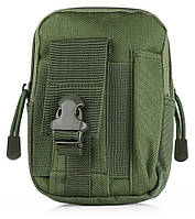 Поясная cумка-органайзер (тактический подсумок) Eagle M01 с системой Molle Green aiw 367I187