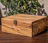 Коробка подарункова з дерева на замку шкатулка EB-3.2 Мм., фото 6