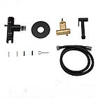 Змішувач для гігієнічного душу GAPPO прихованого монтажу чорний латунь G7290-6, фото 6