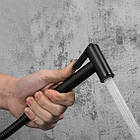 Змішувач для гігієнічного душу GAPPO прихованого монтажу чорний латунь G7290-6, фото 7