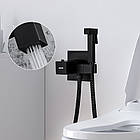 Змішувач для гігієнічного душу GAPPO прихованого монтажу чорний латунь G7207-60, фото 7