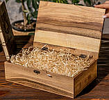 Коробка на подарунок з дерева з замком шкатулка EB-4.2 L, фото 3