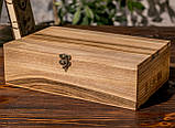 Коробка на подарунок з дерева з замком шкатулка EB-4.2 L, фото 4