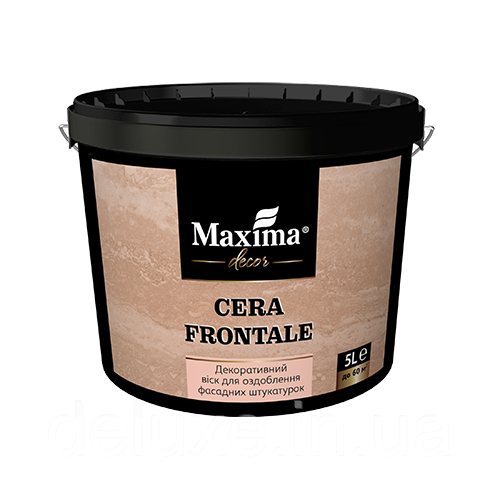 Декоративний віск для рельєфних штукатурок Cera Frontale, 5л, ТМ "Maxima"