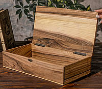 Коробочка на подарок деревянная с замком шкатулка EB-5.2 XL