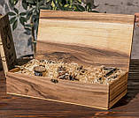 Коробочка на подарунок дерев'яна з замком шкатулка EB-5.2 XL, фото 2