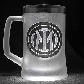 Бокал для пива з гравіюванням логотипу ФК Інтер Inter Football Club