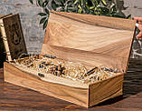 Коробочка на подарунок з дерева з замком шкатулка EB-6.2 XXL, фото 3