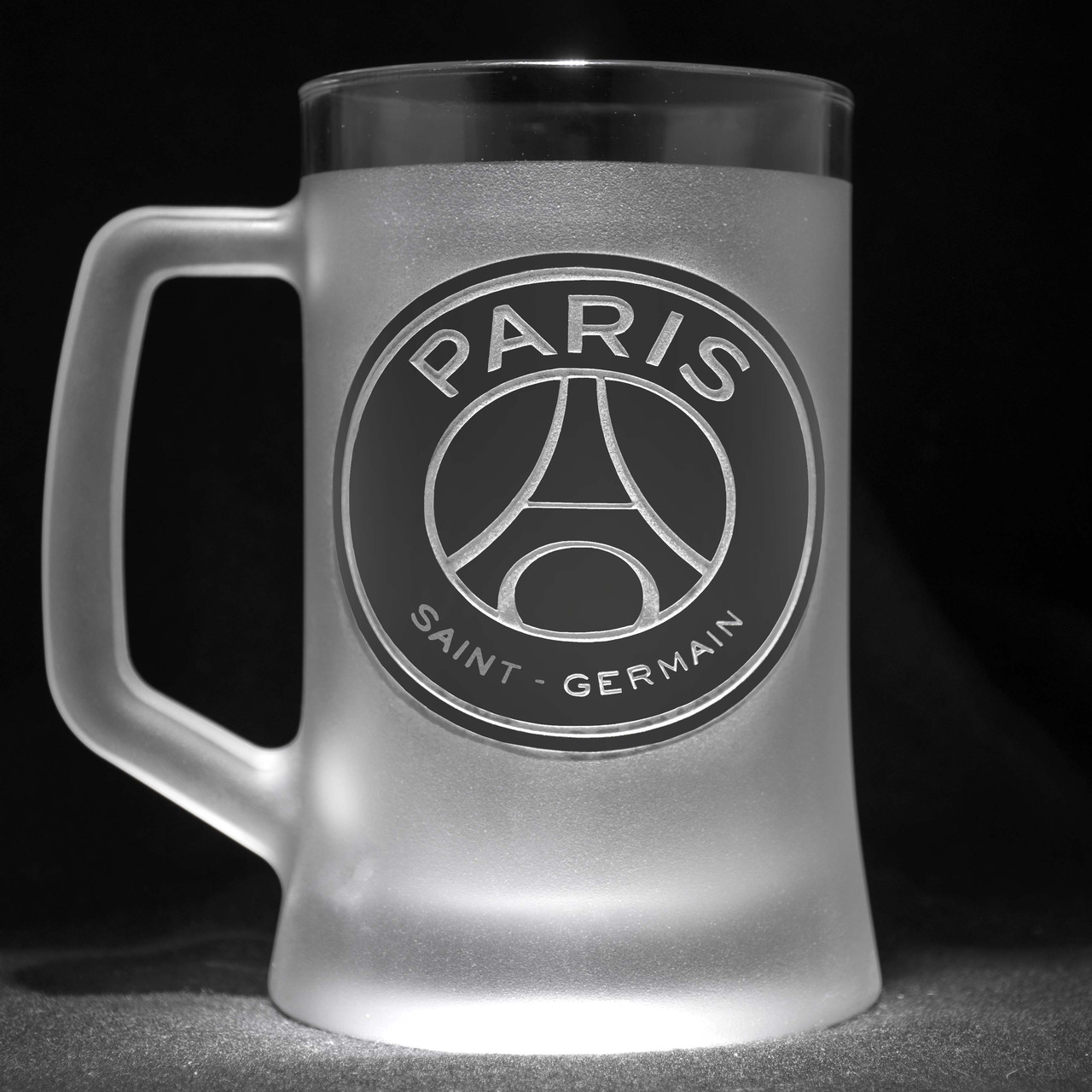 Бокал для пива з гравіюванням логотипу ФК Парі Сен-Жермен Paris Saint-Germain Football Club