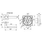 Дверні ручки  FUARO ETHNO KM SN/CP-3, фото 4