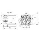 Дверні ручки  FUARO JAZZ KM SN/CP-3, фото 4