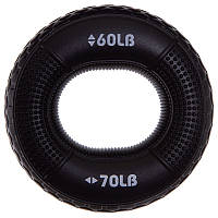 Эспандер кистевой силиконовый кольцо Zelart Jello 3815 нагрузка 70LB Black