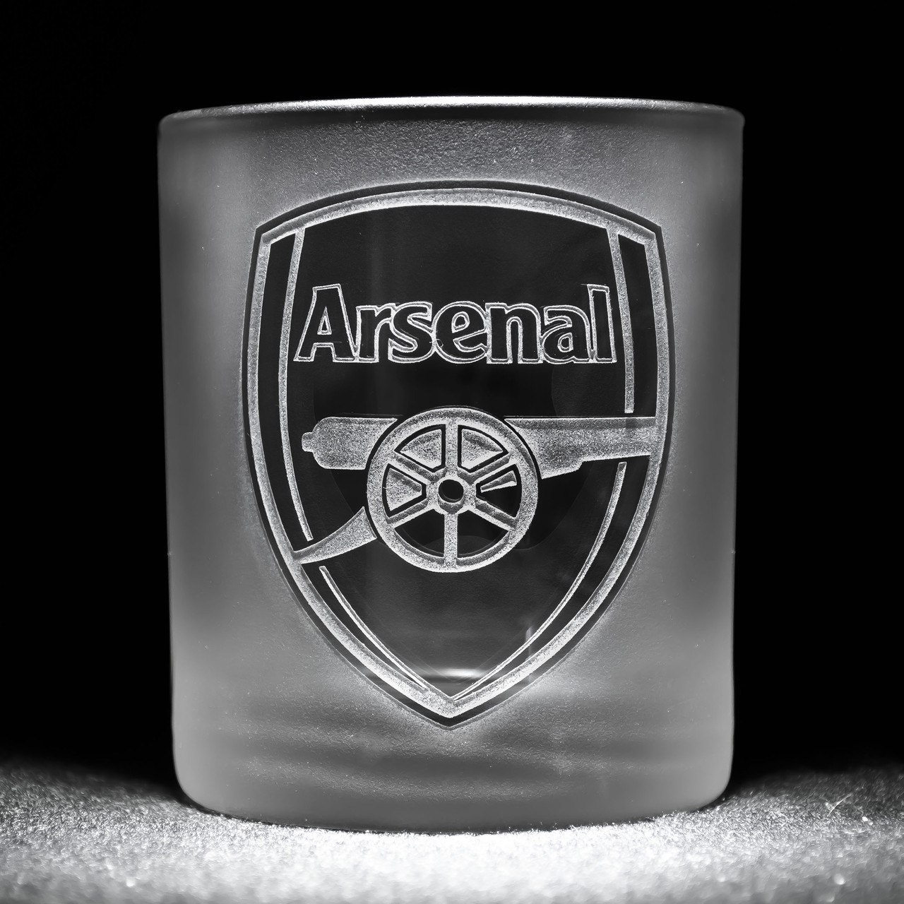 Склянка для віскі з гравіюванням логотипу ФК Арсенал Arsenal FC SandDecor