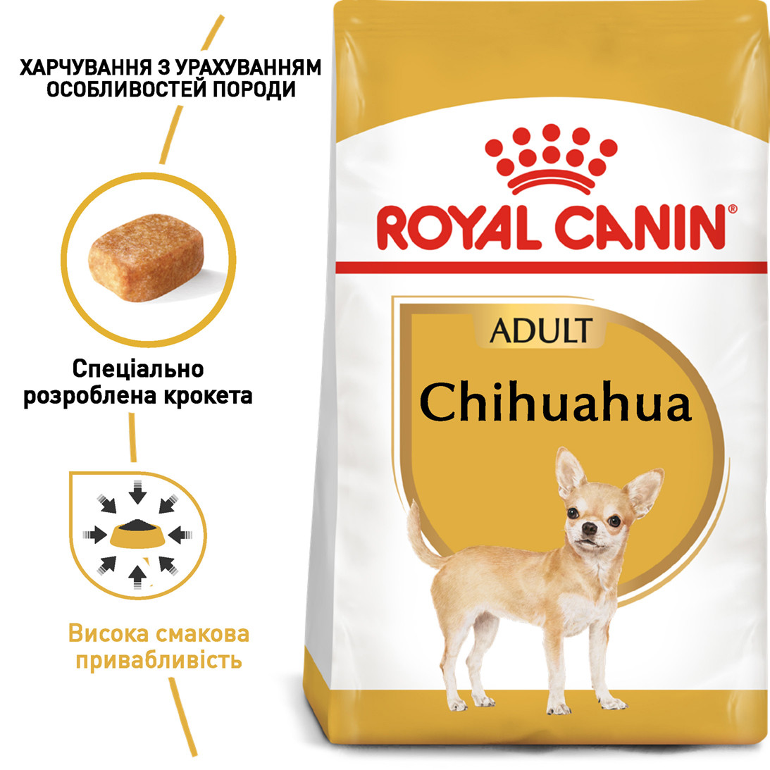 Royal Canin Chihuahua 28 Adult сухий корм для дорослих собак породи Чихуахуа від 8 місяців, 1.5КГ