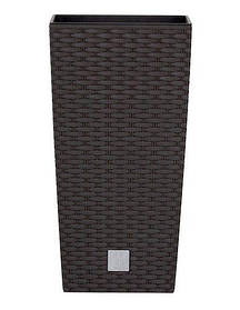 Горшок для растений Prosperplast Rato square - коричневий, 11/26,6 л