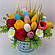Букет тюльпанів в декоративному відерці, фото 3