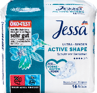 Гигиенические прокладки с крылышками Jessa Ultra-Binden Active Shape, 16 шт.