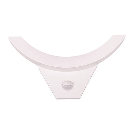 LED світильник Velmax V-WLS-16 10W 4100К IP54 з датчиком руху білий 24-63-16, фото 1