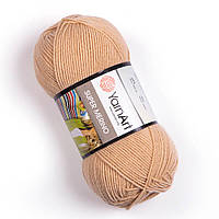 Yarnart SUPER MERINO (Супер Мерино) № 219 беж (Пряжа шерсть с акрилом, нитки для вязания)