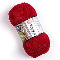 Yarnart SUPER MERINO (Супер Мерино) № 251 красный (Пряжа шерсть с акрилом, нитки для вязания)