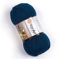 Yarnart SUPER MERINO (Супер Мерино) № 533 петроль (Пряжа шерсть с акрилом, нитки для вязания)