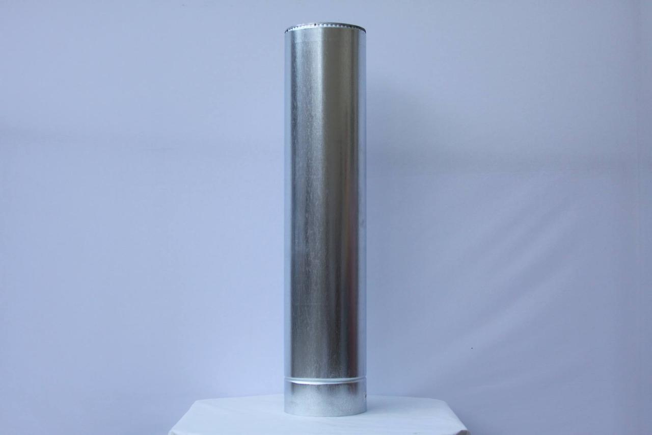 Труба для димоходу утеплена діаметр 110/180мм неірж/оцинк 1м 0,8мм (сіннвіч) AISI 304