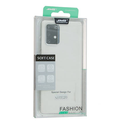 Силіконовий чохол SMTT для Samsung Note 20 Transparent, фото 3