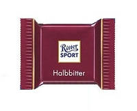 Шоколад Черный Ritter Sport Dark 50% Какао Риттер Спорт Halbbitter 5 г Германия