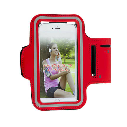 Сумка спорт на руку Apple iPhone 6 / 6s, Red, фото 1