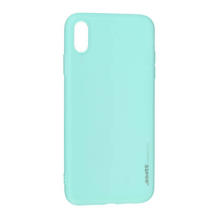 Силіконовий чохол SMTT для Apple iPhone Xs Max Light Blue, фото 1