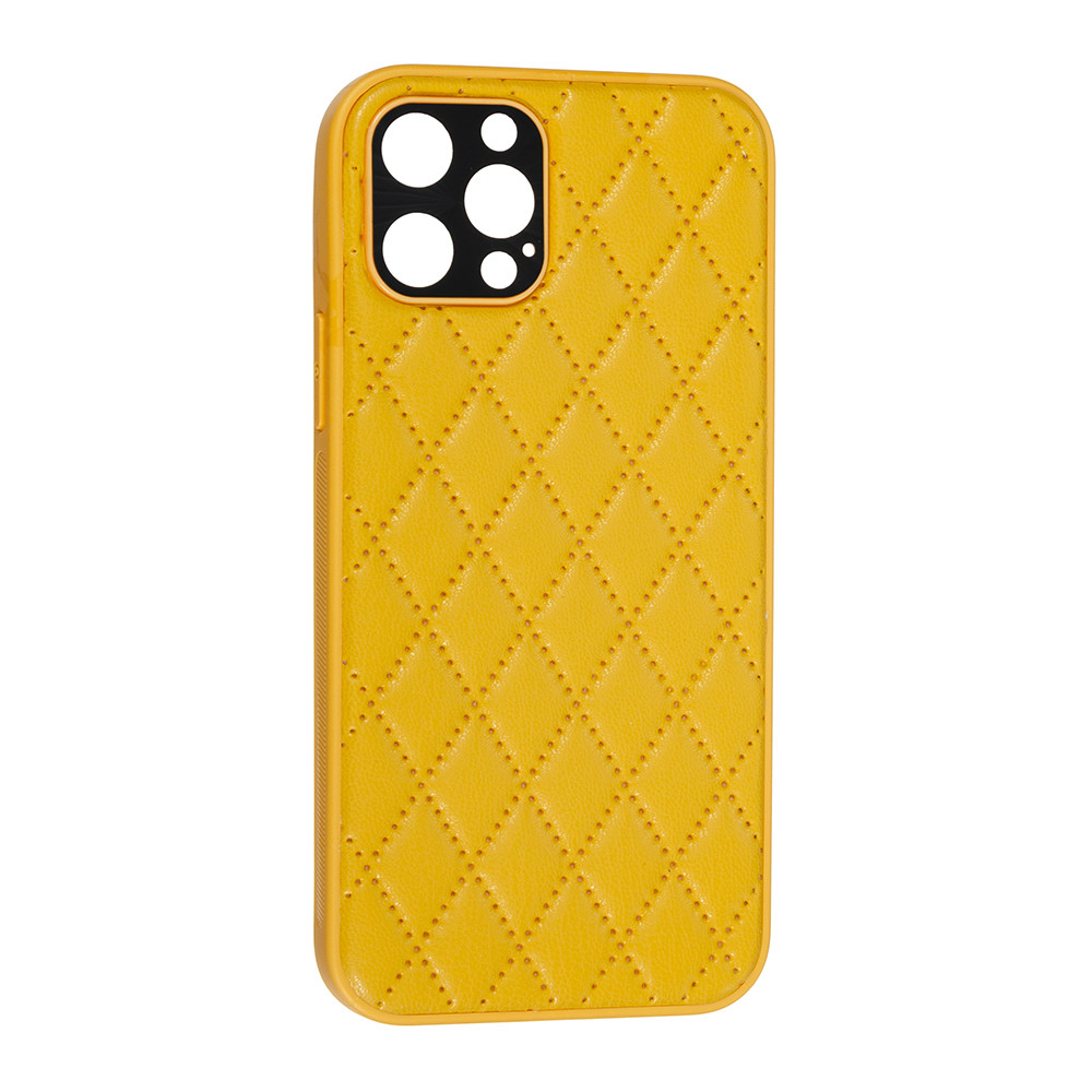 Чохол Шкіра Люкс 2021 для Apple iPhone 12 Pro Yellow