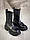 Женские кожаные демисезонные ботинки на низком ходу 36-40 р чёрный, фото 3