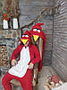 Кигуруми детский костюм пижама Angry Birds Злые птички красный (на рост: 80,86,92,98,104 см), фото 3