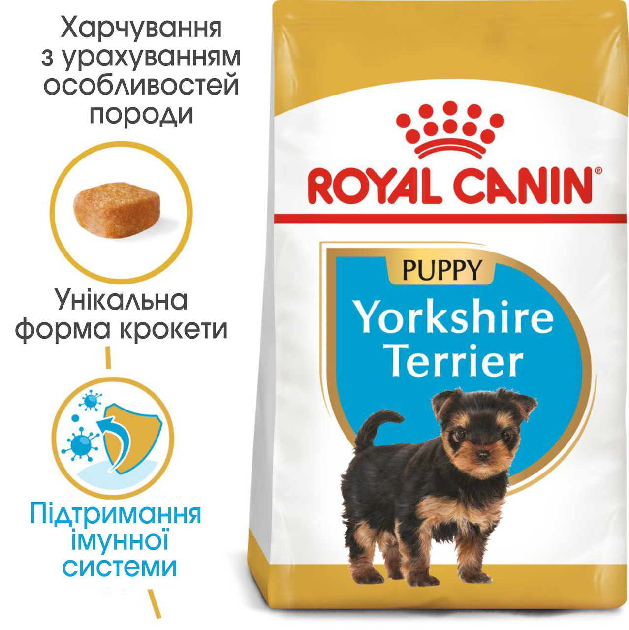 Royal Canin Yorshire Terrier 29 Puppy сухий корм для цуценят породи Йоркширський тер'єр до 10 міс., 7.5КГ, фото 1