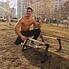 Паралетсі, стійки, упори Workout метал+дерево 50 см, фото 7