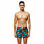 Шорти чоловічі купальні з морською тематикою, хакі, фото 3