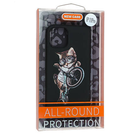 Силіконовий чохол Case Art для Apple iPhone 11 Pro Black, фото 1