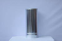 Труба для димоходу утеплена діаметр 120/220мм нерж/оцинк 0,5м 0,5мм (сендвіч)
