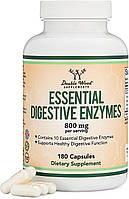 Double Wood Digestive Enzymes / Пищеварительные ферменты 180 капсул