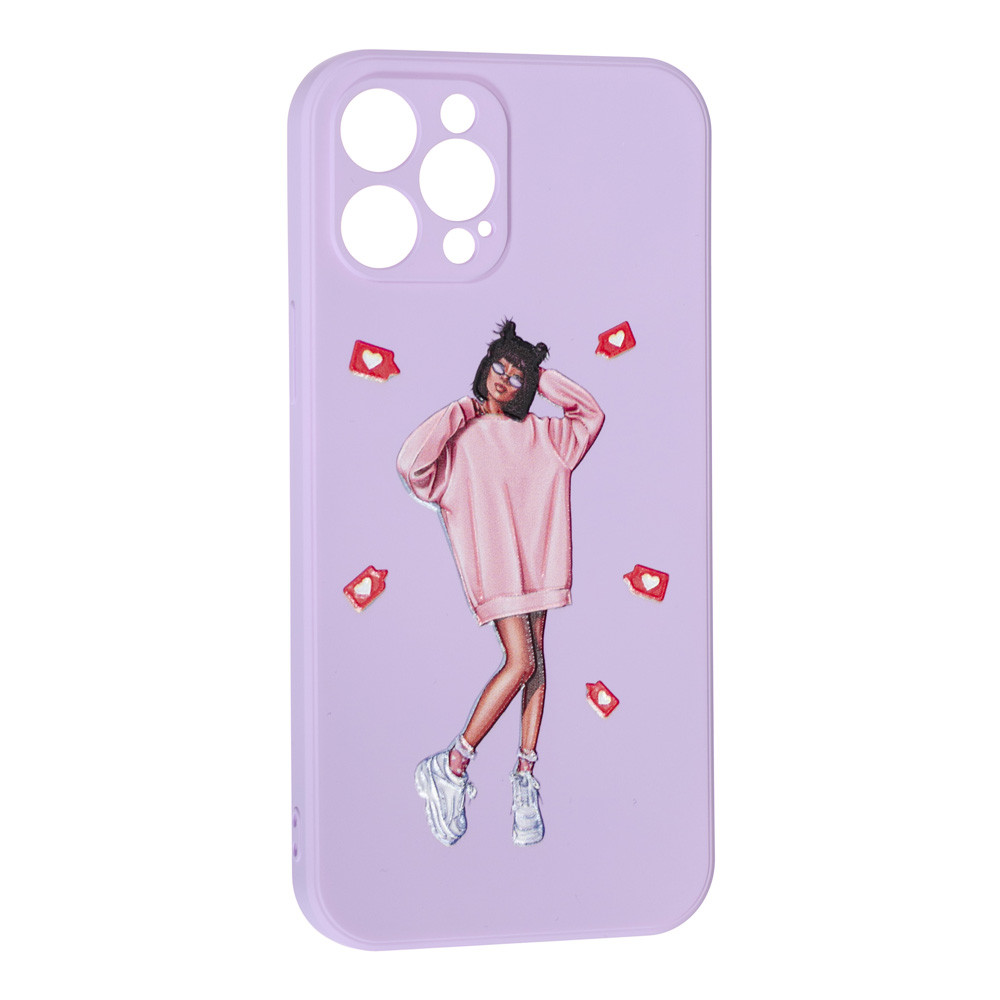 Силіконовий чохол Case Art для Apple iPhone 12 Pro Max Purple