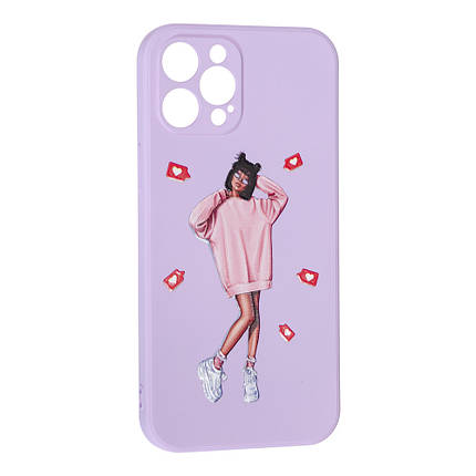 Силіконовий чохол Case Art для Apple iPhone 12 Pro Max Purple, фото 1