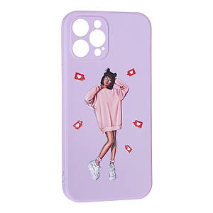 Силіконовий чохол Case Art для Apple iPhone 12 Pro Max Purple