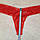Мереживні трусики-стринги жіночі, розмір 46, колір кораловий, secret possessions, різниця, фото 4