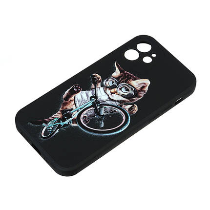 Силіконовий чохол Case Art для Apple iPhone 12 Black, фото 3