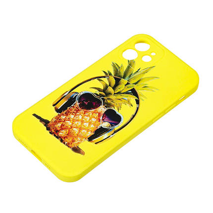 Силіконовий чохол Case Art для Apple iPhone 12 Yellow New, фото 3