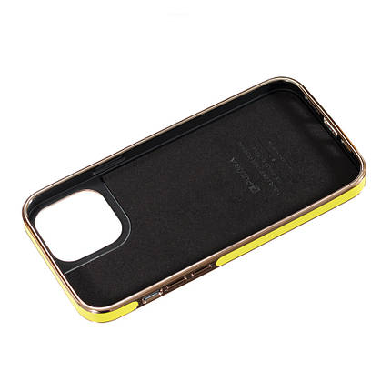 Чохол Puloka Leather Case для Apple iPhone 13/14 Yellow, фото 2