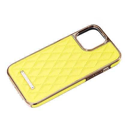 Чохол Puloka Leather Case для Apple iPhone 13/14 Yellow, фото 3