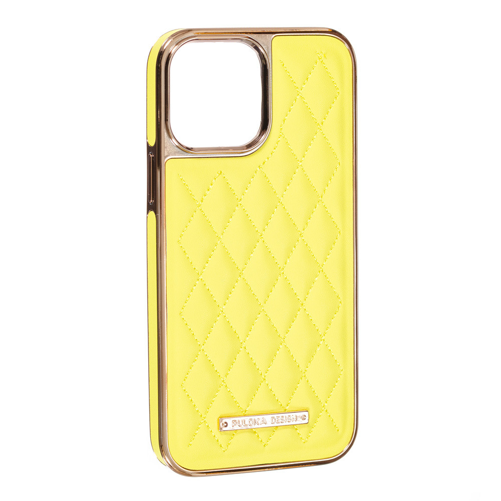 Чохол Puloka Leather Case для Apple iPhone 13/14 Yellow